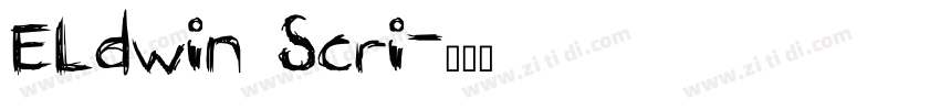 Eldwin Scri字体转换
